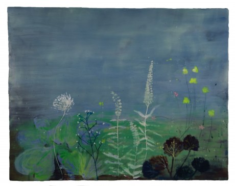 De Schaduwtuin De Schaduwtuin 92 x 116 cm encaustiek op houtpaneel